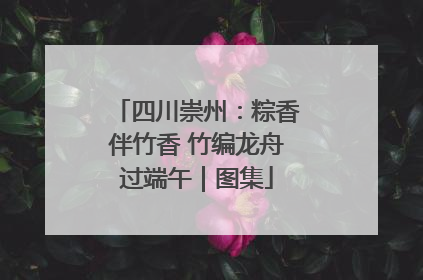四川崇州：粽香伴竹香 竹编龙舟过端午｜图集