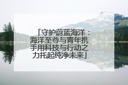 守护蔚蓝海洋：海洋至尊与青年携手用科技与行动之力托起纯净未来