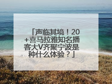 声临其境！20+喜马拉雅知名播客大V齐聚宁波是种什么体验？