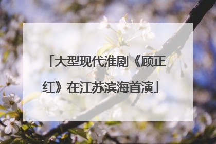 大型现代淮剧《顾正红》在江苏滨海首演