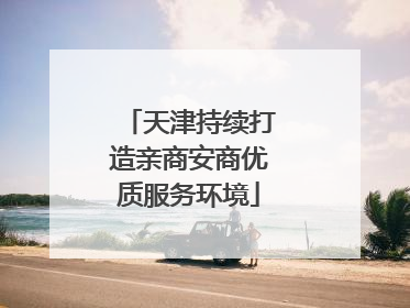 天津持续打造亲商安商优质服务环境