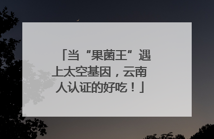 当“果菌王”遇上太空基因,云南人认证的好吃!