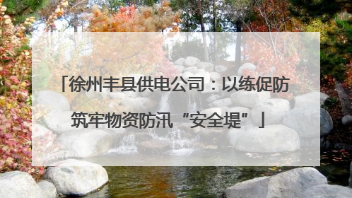 徐州丰县供电公司：以练促防 筑牢物资防汛“安全堤”