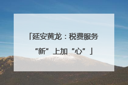 延安黄龙：税费服务“新”上加“心”