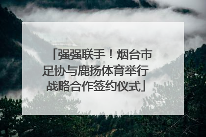 强强联手！烟台市足协与鹿扬体育举行战略合作签约仪式