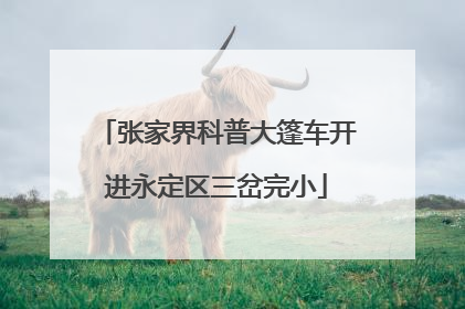 张家界科普大篷车开进永定区三岔完小