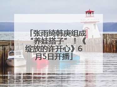 张雨绮韩庚组成“养娃搭子”！《绽放的许开心》6月5日开播