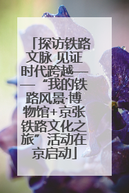 探访铁路文脉 见证时代跨越——“我的铁路风景·博物馆+京张铁路文化之旅”活动在京启动