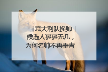 意大利队换帅｜候选人寥寥无几，为何名帅不再垂青“蓝衣军团”？
