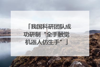 我国科研团队成功研制“全手触觉机器人仿生手”
