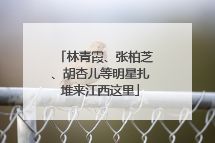 林青霞、张柏芝、胡杏儿等明星扎堆来江西这里