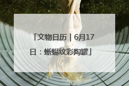 文物日历｜6月17日：蜥蜴纹彩陶罐