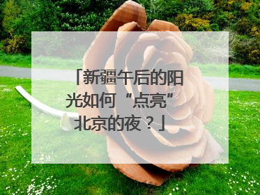 新疆午后的阳光如何“点亮”北京的夜？