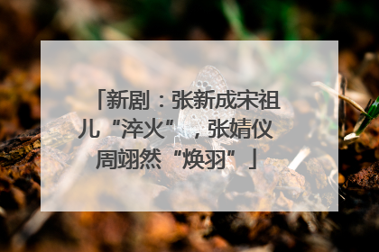 新剧：张新成宋祖儿“淬火”，张婧仪周翊然“焕羽”