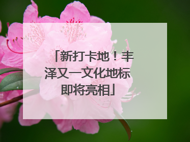新打卡地！丰泽又一文化地标即将亮相