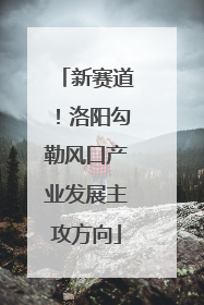 新赛道！洛阳勾勒风口产业发展主攻方向