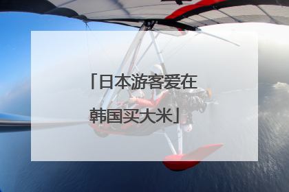 日本游客爱在韩国买大米