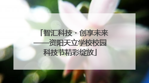 智汇科技・创享未来——资阳天立学校校园科技节精彩绽放