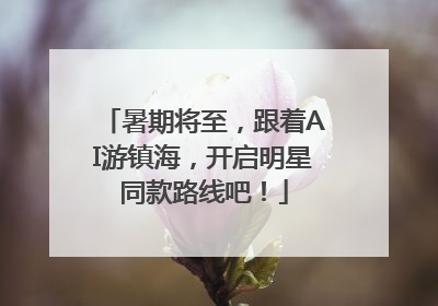 暑期将至，跟着AI游镇海，开启明星同款路线吧！