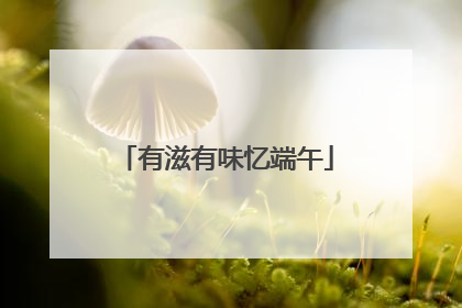 有滋有味忆端午