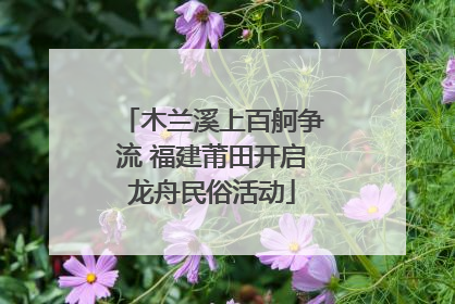 木兰溪上百舸争流 福建莆田开启龙舟民俗活动