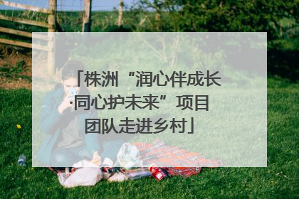 株洲“润心伴成长·同心护未来”项目团队走进乡村