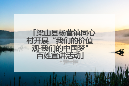 梁山县杨营镇同心村开展“我们的价值观·我们的中国梦”百姓宣讲活动