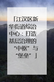 江汉区新华街道综治中心：打造基层治理的“中枢”与“堡垒”