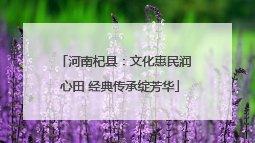河南杞县：文化惠民润心田 经典传承绽芳华
