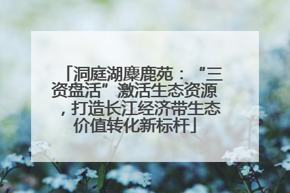 洞庭湖麋鹿苑：“三资盘活”激活生态资源，打造长江经济带生态价值转化新标杆