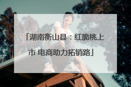 湖南衡山县：红脆桃上市 电商助力拓销路