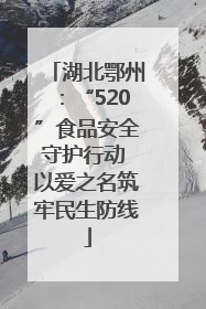 湖北鄂州：“520”食品安全守护行动 以爱之名筑牢民生防线
