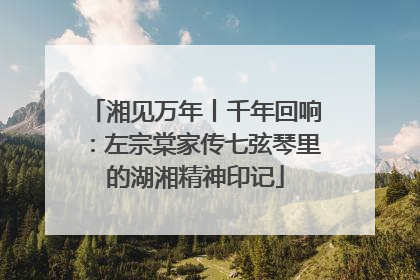 湘见万年丨千年回响：左宗棠家传七弦琴里的湖湘精神印记