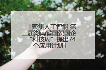 聚焦人工智能 第三届湖南省国资国企“科技周”提出74个应用计划