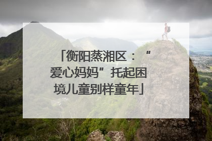衡阳蒸湘区：“爱心妈妈”托起困境儿童别样童年