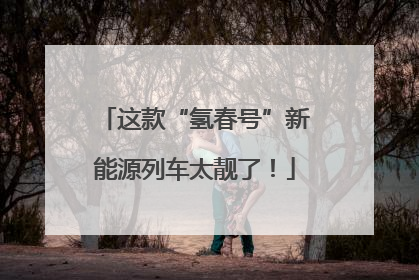 这款“氢春号”新能源列车太靓了！