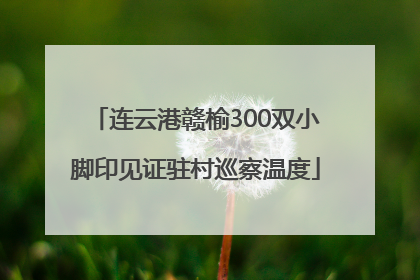 连云港赣榆300双小脚印见证驻村巡察温度