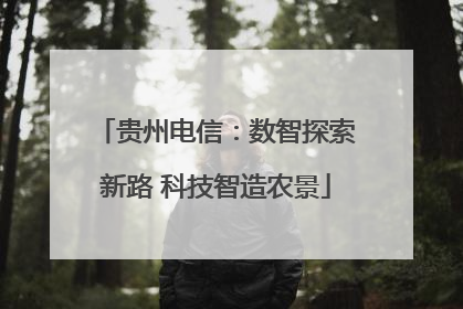 贵州电信：数智探索新路 科技智造农景