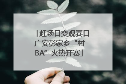 赶场日变观赛日 广安彭家乡“村BA”火热开赛