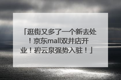逛街又多了一个新去处！京东mall双井店开业！碧云泉强势入驻！