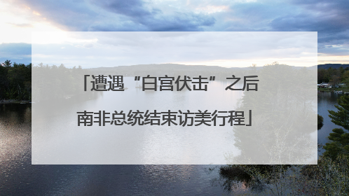 遭遇“白宫伏击”之后 南非总统结束访美行程