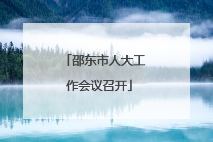 邵东市人大工作会议召开