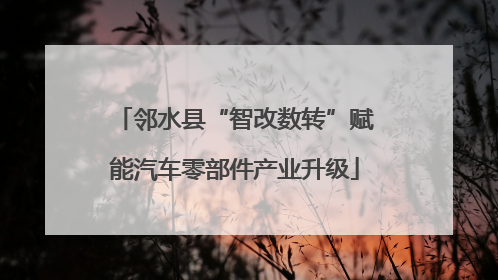 邻水县“智改数转”赋能汽车零部件产业升级