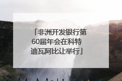非洲开发银行第60届年会在科特迪瓦阿比让举行