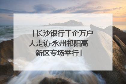 长沙银行千企万户大走访·永州祁阳高新区专场举行