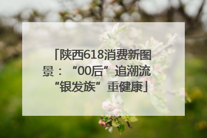 陕西618消费新图景：“00后”追潮流 “银发族”重健康