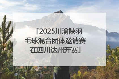 2025川渝陕羽毛球混合团体邀请赛在四川达州开赛