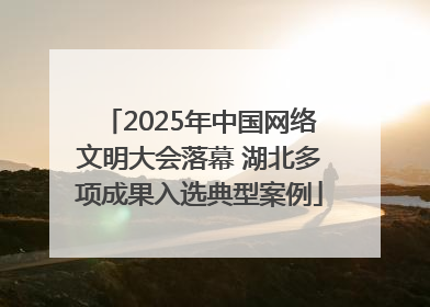 2025年中国网络文明大会落幕 湖北多项成果入选典型案例