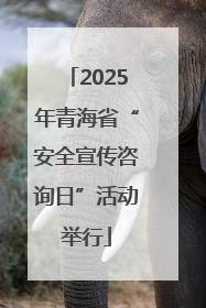 2025年青海省“安全宣传咨询日”活动举行