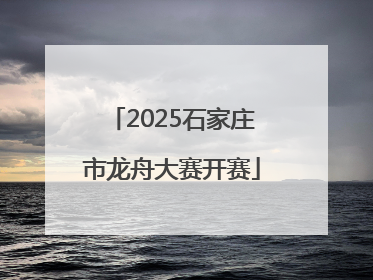 2025石家庄市龙舟大赛开赛